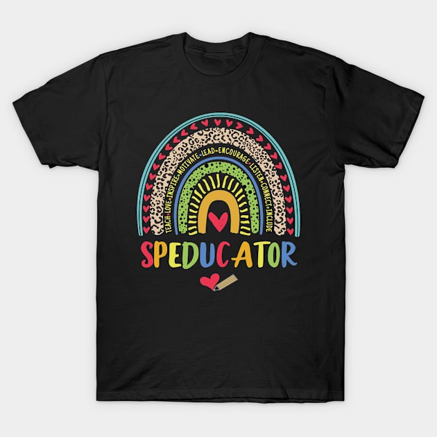 Special Ed Rainbow Teacher Sped Ed Speducator T-Shirt by mohazain